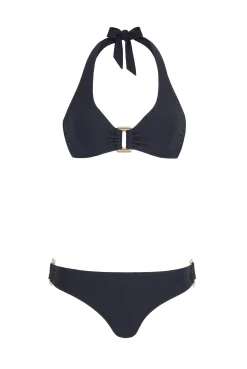Black Rectangle Halterneck Bikini