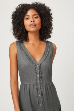 Lake Maggiore Plunge Maxi Dress