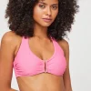 Magenta U-Bar Halterneck Top