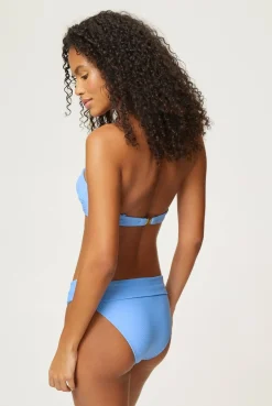 Ocean Tide Ruched Bandeau Top