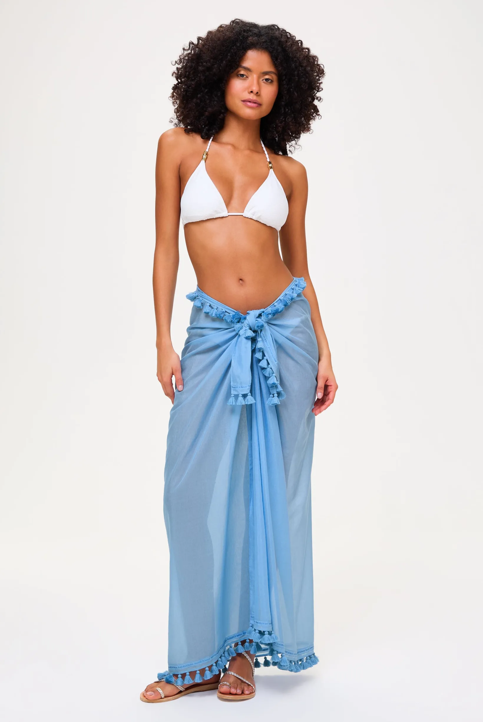 Ocean Tide Tassel Trim Sarong