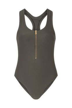 Olive Racerback Swimsuit