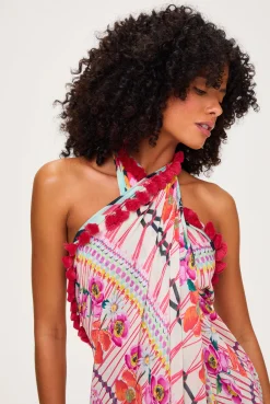 Pomegranate Tassel Trim Sarong