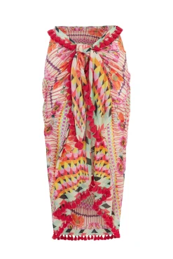 Pomegranate Tassel Trim Sarong