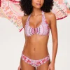 Pomegranate U-Bar Halterneck Bikini