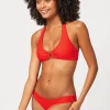 Red Rectangle Halterneck Bikini