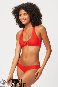 Red Rectangle Halterneck Bikini