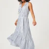 Sardinia Frill Midi Dress