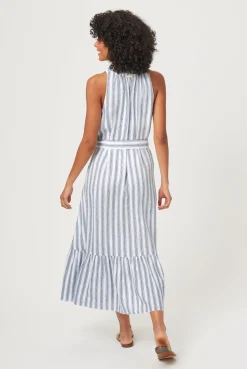 Sardinia Frill Midi Dress