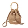 Savannah Bay Mini Raffia Bucket Bag