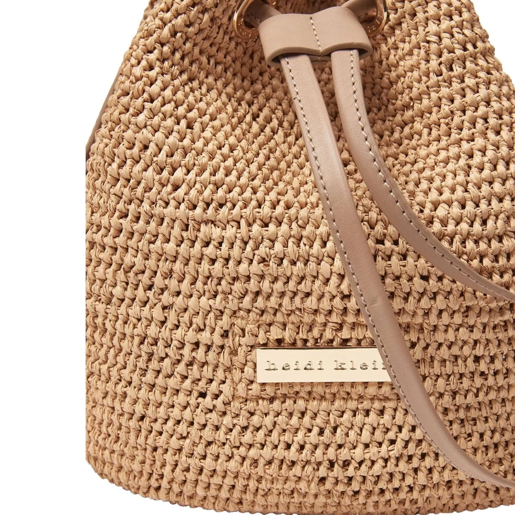 Savannah Bay Mini Raffia Bucket Bag