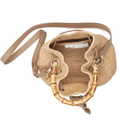 Savannah Bay Mini Raffia Bucket Bag