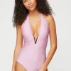 Sicily V-Bar Halterneck Swimsuit