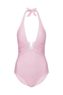 Sicily V-Bar Halterneck Swimsuit