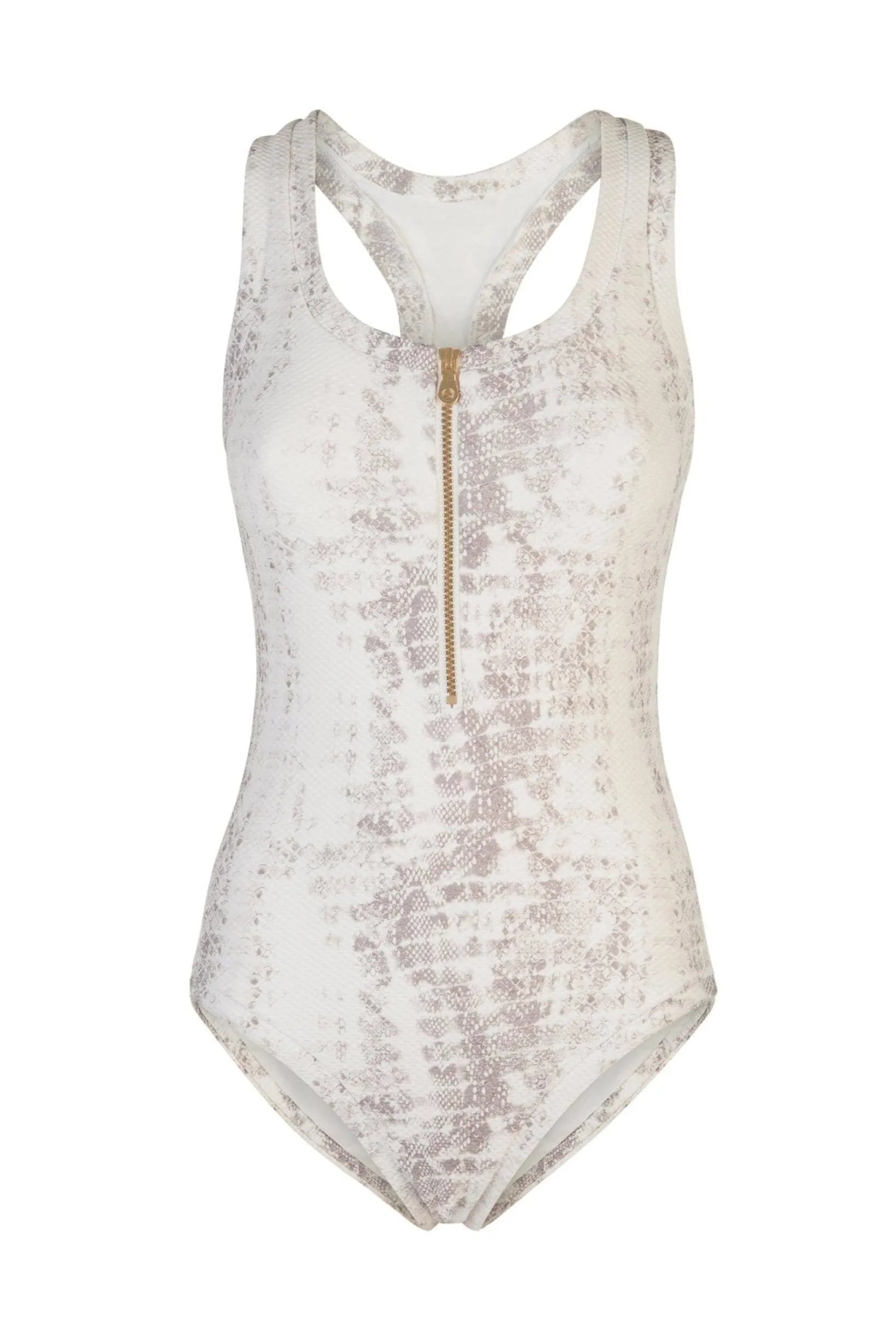 Snake Print Racerback Swimsuit