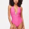 Tulum V-Bar Halterneck Swimsuit