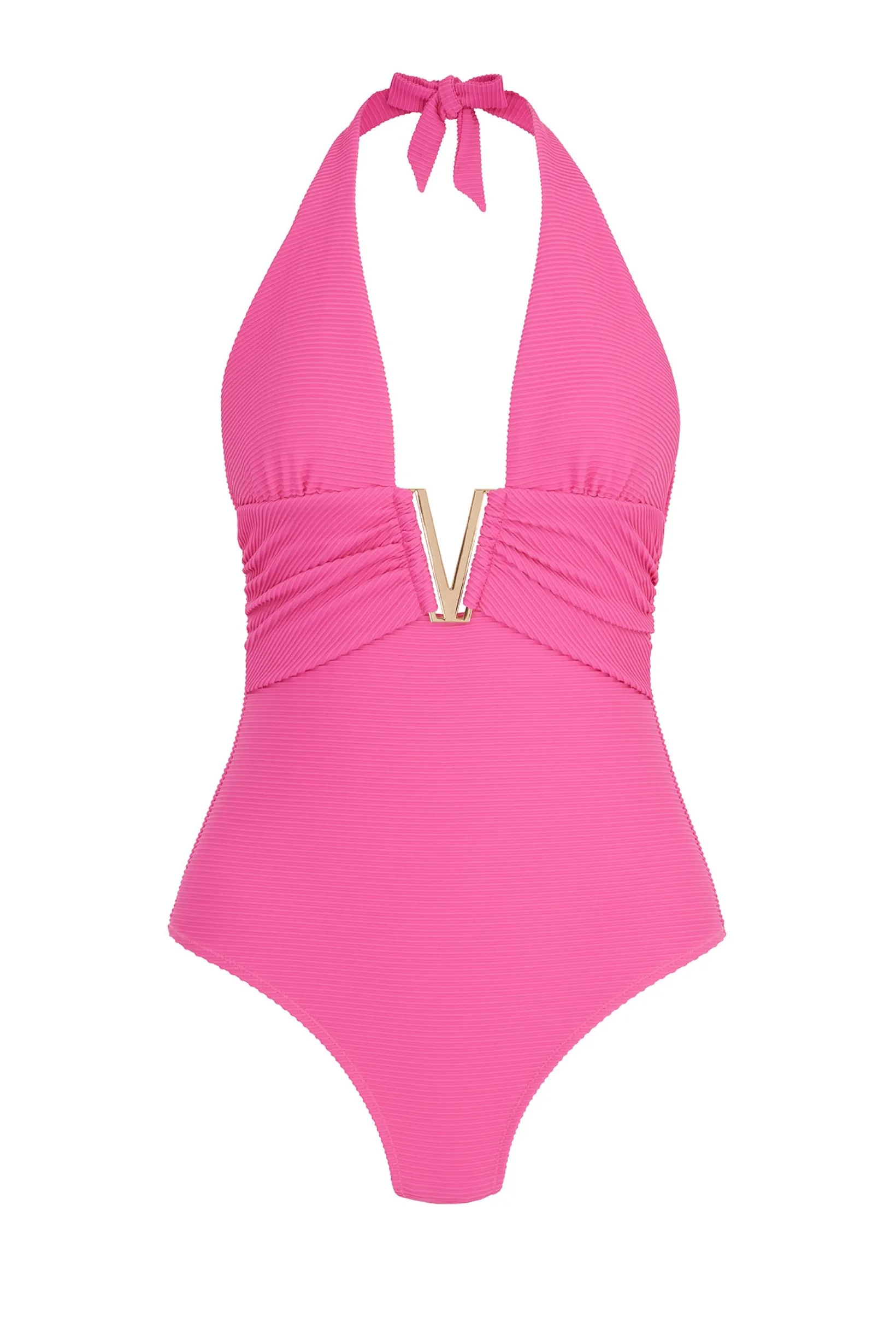 Tulum V-Bar Halterneck Swimsuit