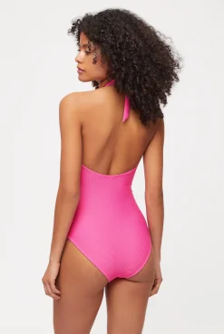 Tulum V-Bar Halterneck Swimsuit
